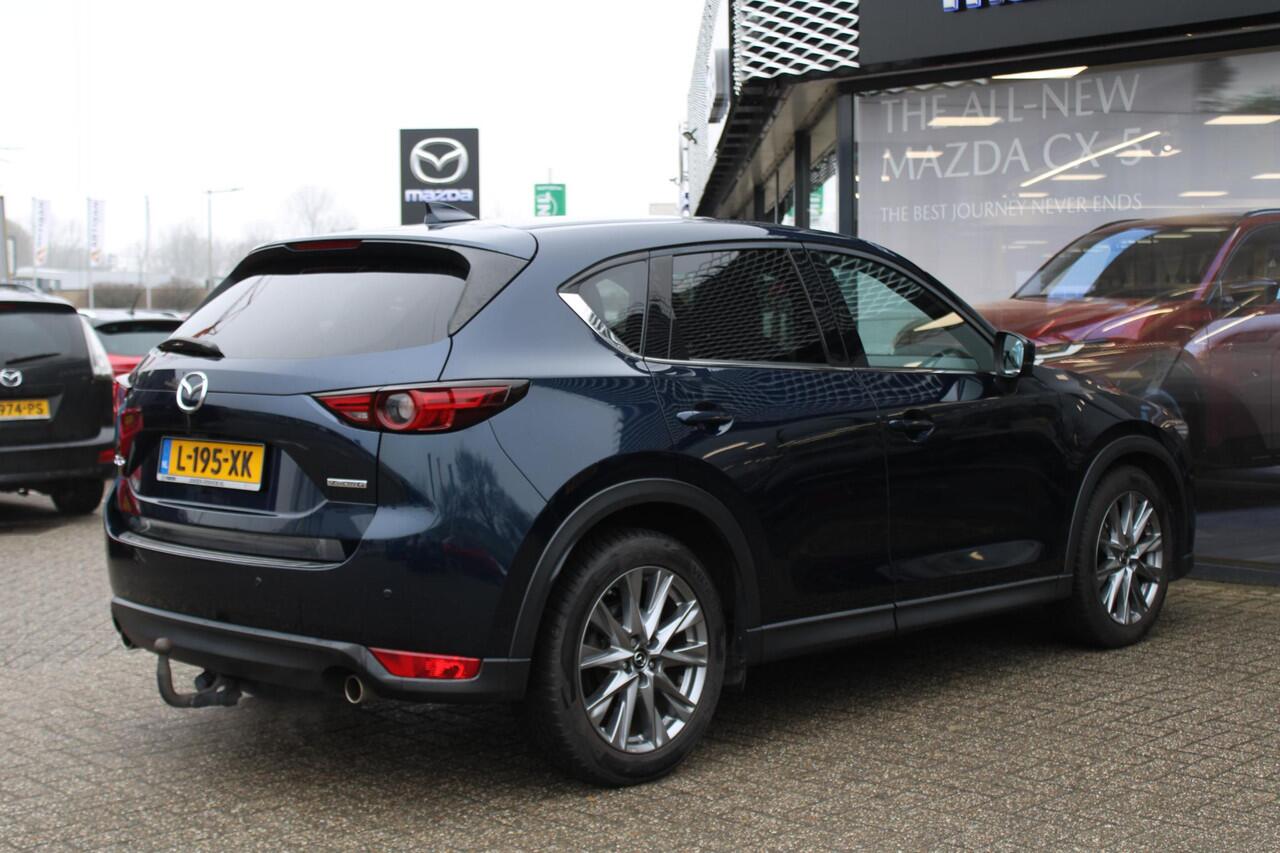 Mazda CX-5 2.0 SkyActiv-G 165 Signature , Automaat, Trekhaak, Sunroof, Leder, All Season, Adap.Cruise, Clima, Navi, 360 Camera, Stoel/Stuurverwarming, Bose, PDC, LKA, LMV 19 Inch, Apple Carplay/Android Auto