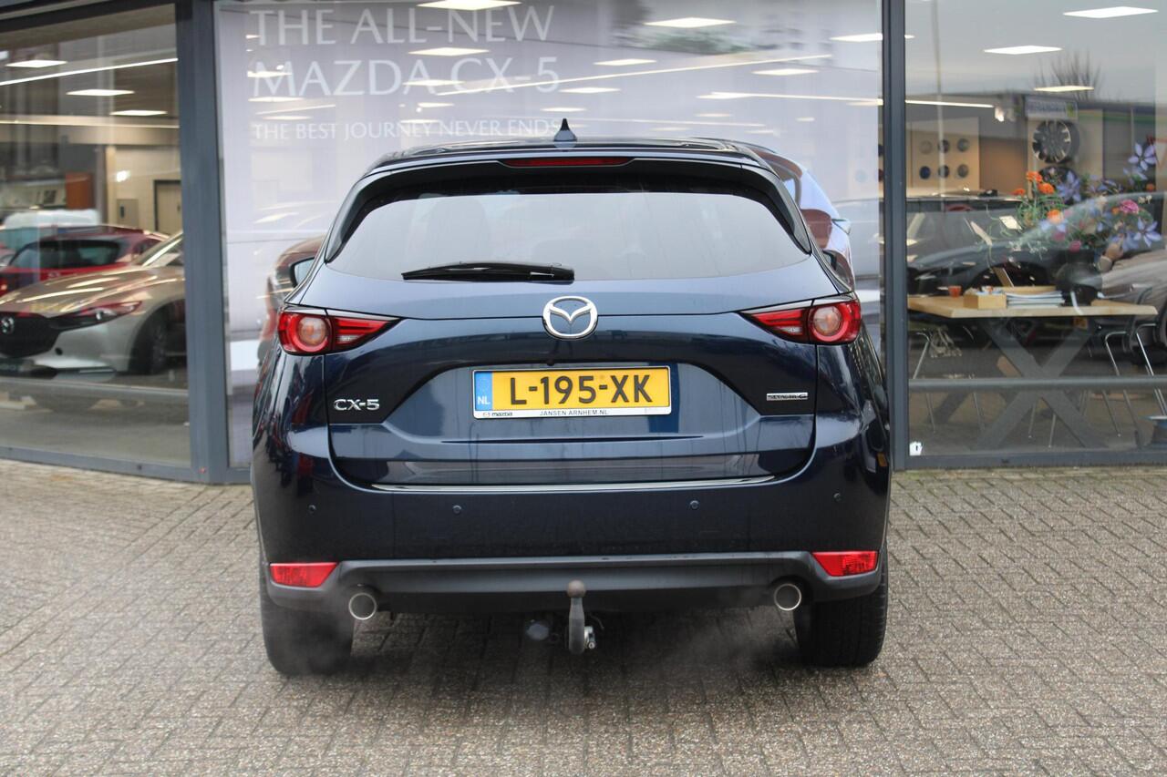Mazda CX-5 2.0 SkyActiv-G 165 Signature , Automaat, Trekhaak, Sunroof, Leder, All Season, Adap.Cruise, Clima, Navi, 360 Camera, Stoel/Stuurverwarming, Bose, PDC, LKA, LMV 19 Inch, Apple Carplay/Android Auto