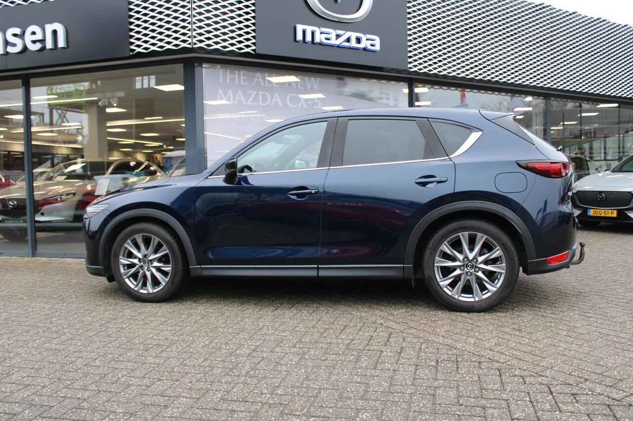 Mazda CX-5 2.0 SkyActiv-G 165 Signature , Automaat, Trekhaak, Sunroof, Leder, All Season, Adap.Cruise, Clima, Navi, 360 Camera, Stoel/Stuurverwarming, Bose, PDC, LKA, LMV 19 Inch, Apple Carplay/Android Auto