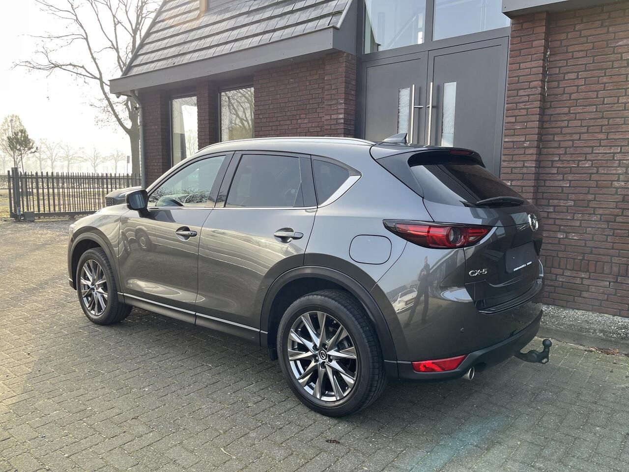 Mazda CX-5 2.5 SkyActiv-G 194 Luxury LEDER | APPLE CARPLAY / ANDROID AUTO | NAV | TREKHAAK WEGKLAPB. | ADAPTIVE CRUISE CONTROL | PANORAMADAK | 360 CAMERA | BOSE