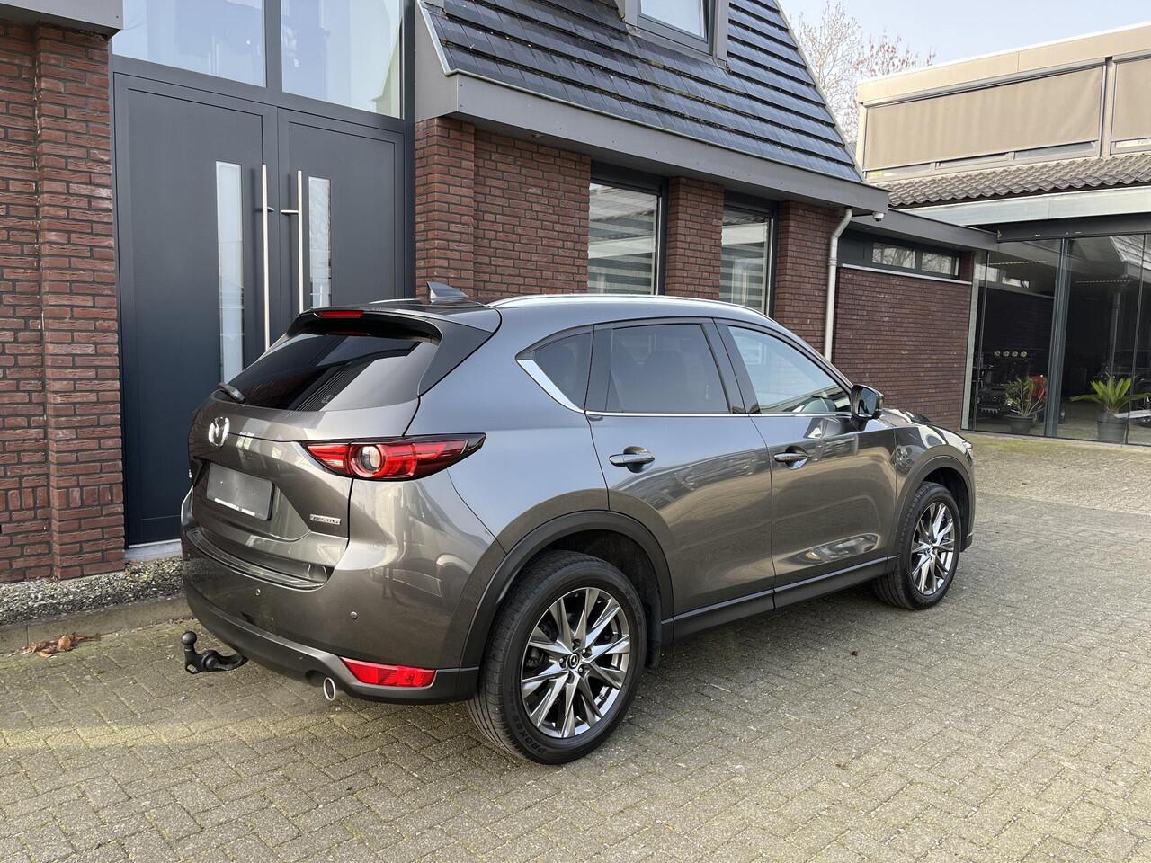 Mazda CX-5 2.5 SkyActiv-G 194 Luxury LEDER | APPLE CARPLAY / ANDROID AUTO | NAV | TREKHAAK WEGKLAPB. | ADAPTIVE CRUISE CONTROL | PANORAMADAK | 360 CAMERA | BOSE