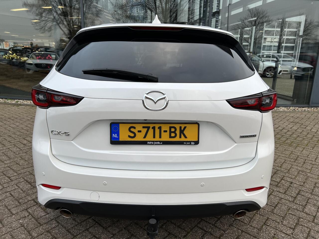Mazda CX-5 2.5 SkyActiv-G 194 Signature AUTOMAAT | TREKHAAK | 2000kg TREKGEWICHT | 360CAMERA | EL.A.KLEP | LEDER | Bose AUDIO | DUURSTE UITVOERING | NED.AUTO | ALTIJD DEALER ONDERHOUDEN |