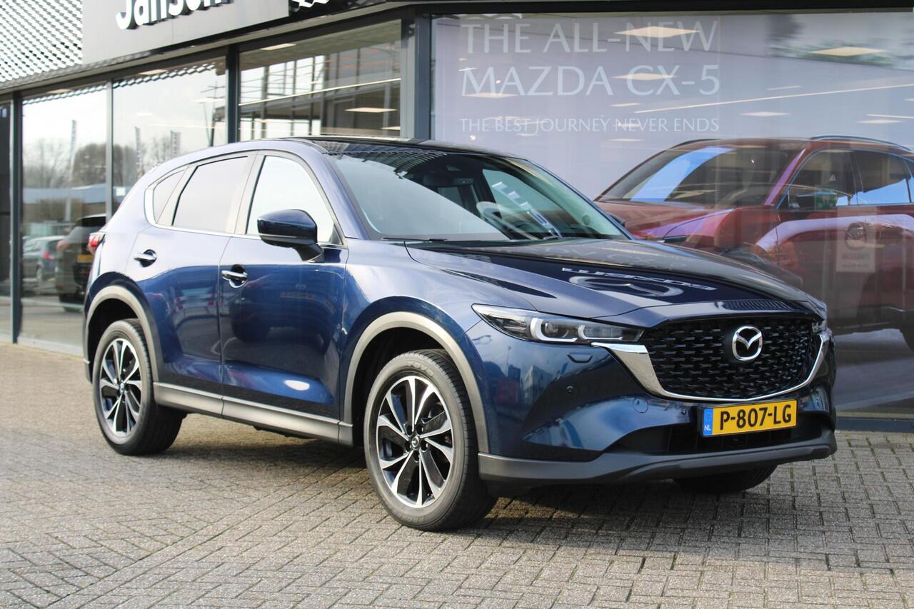 Mazda CX-5 2.0 SkyActiv-G 165 Comfort , Automaat, Trekhaak, I-Activesense Pakket, Winter Pakket, 360 Camera, LMV 19 Inch, HUD, Navi, Apple Carplay