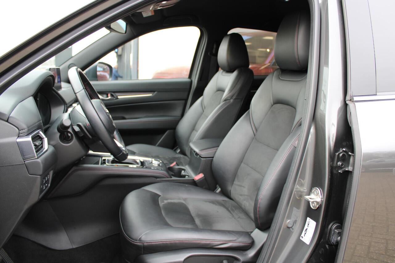 Mazda CX-5 2.0 SkyActiv-G Homura , Automaat, Half Leder, Adap.Cruise, 360 Camera, Navi, Apple Carplay, Android Auto, HUD, LMV 19 Inch, Stoelverwarming, Clima, PDC, LKA