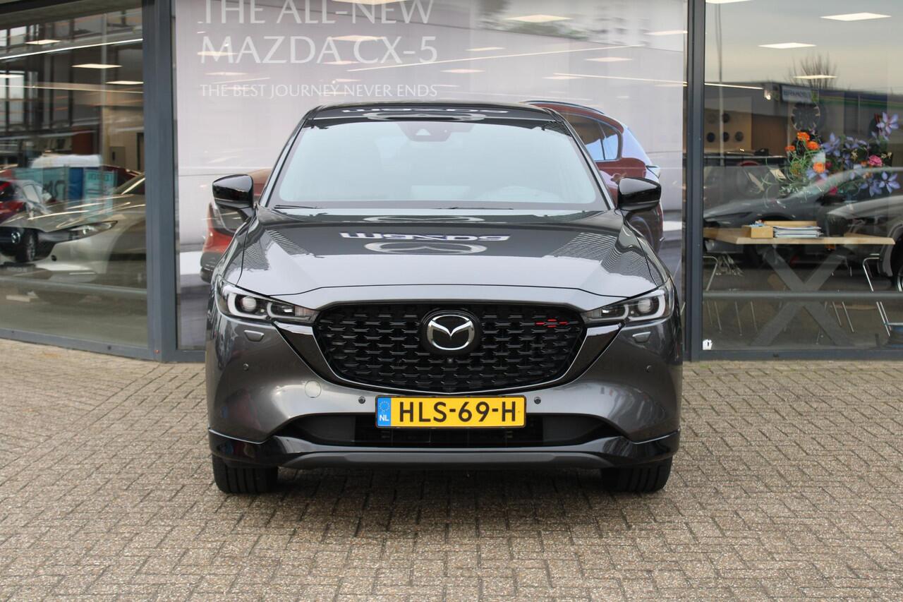 Mazda CX-5 2.0 SkyActiv-G Homura , Automaat, Half Leder, Adap.Cruise, 360 Camera, Navi, Apple Carplay, Android Auto, HUD, LMV 19 Inch, Stoelverwarming, Clima, PDC, LKA