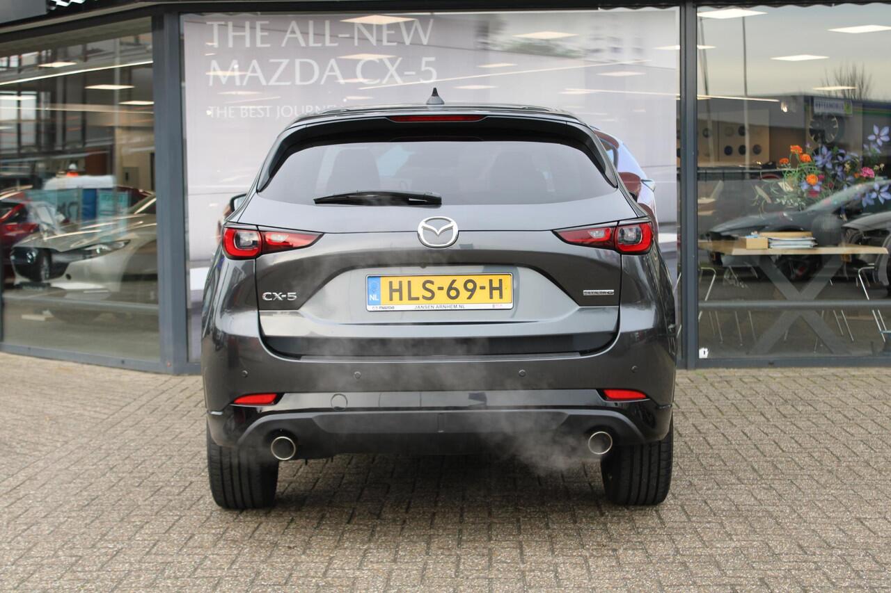 Mazda CX-5 2.0 SkyActiv-G Homura , Automaat, Half Leder, Adap.Cruise, 360 Camera, Navi, Apple Carplay, Android Auto, HUD, LMV 19 Inch, Stoelverwarming, Clima, PDC, LKA