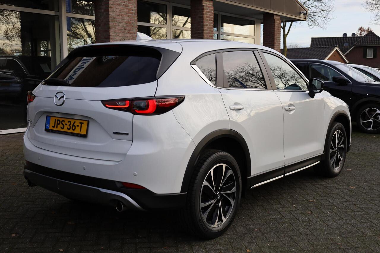 Mazda CX-5 2.0 e-SkyActiv-G M Hybrid 165 Newground HUD CARPLAY LEER/ALCANTARA 360-CAMERA STOEL/STUURVERW. ELEC.KLEP/STOEL LANE-ASSIST HILL-HOLD KEYLESS CRUISE CLIMA DAB 2XPDC 19''LMV