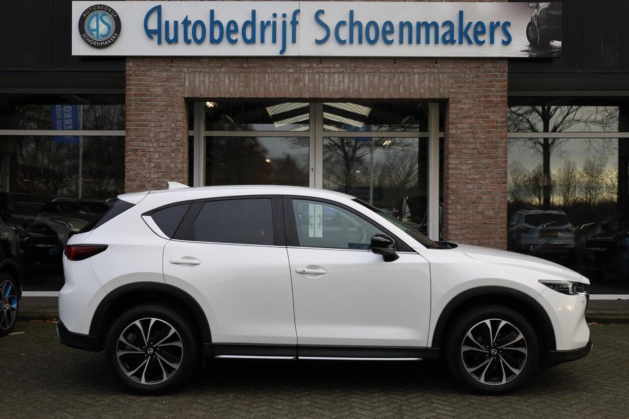 Mazda CX-5 2.0 e-SkyActiv-G M Hybrid 165 Newground HUD CARPLAY LEER/ALCANTARA 360-CAMERA STOEL/STUURVERW. ELEC.KLEP/STOEL LANE-ASSIST HILL-HOLD KEYLESS CRUISE CLIMA DAB 2XPDC 19''LMV