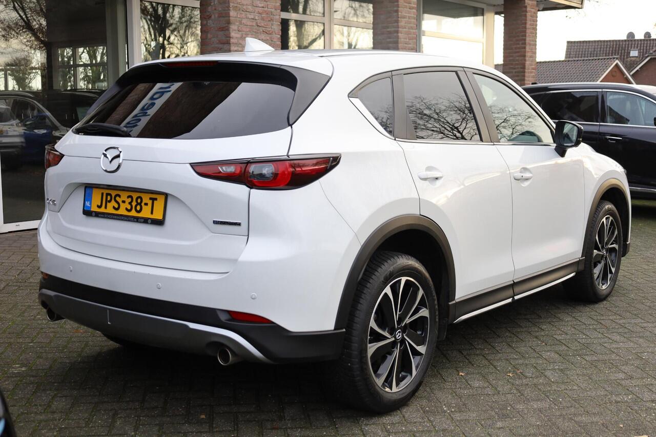 Mazda CX-5 2.0 e-SkyActiv-G M Hybrid 165 Newground HUD CARPLAY LEER/ALCANTARA 360-CAMERA STOEL/STUURVERW. ELEC.KLEP/STOEL LANE-ASSIST HILL-HOLD KEYLESS CRUISE CLIMA DAB 2XPDC 19''LMV