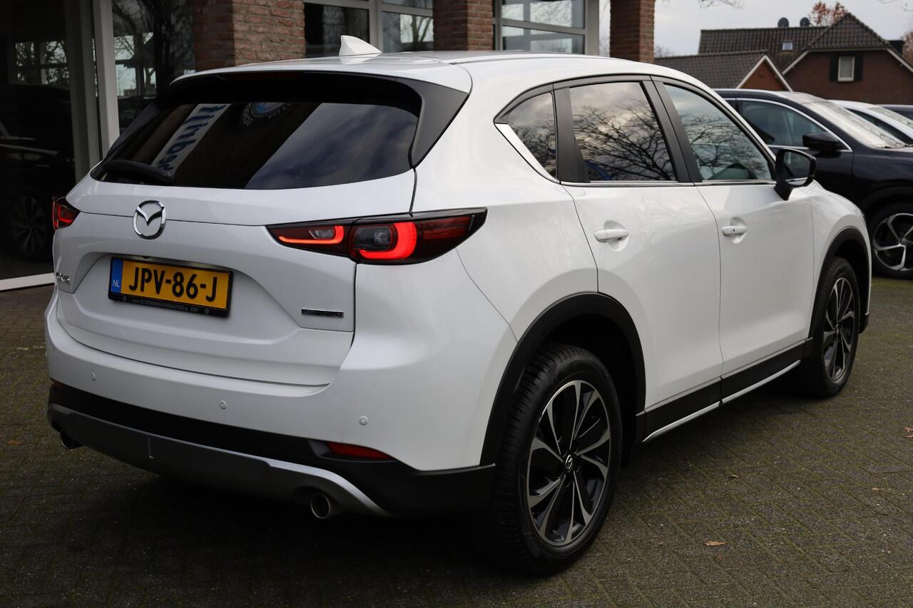 Mazda CX-5 2.0 e-SkyActiv-G M Hybrid 165 Newground HUD CARPLAY LEER/ALCANTARA 360-CAMERA STOEL/STUURVERW. ELEC.KLEP/STOEL LANE-ASSIST HILL-HOLD KEYLESS CRUISE CLIMA DAB 2XPDC 19''LMV