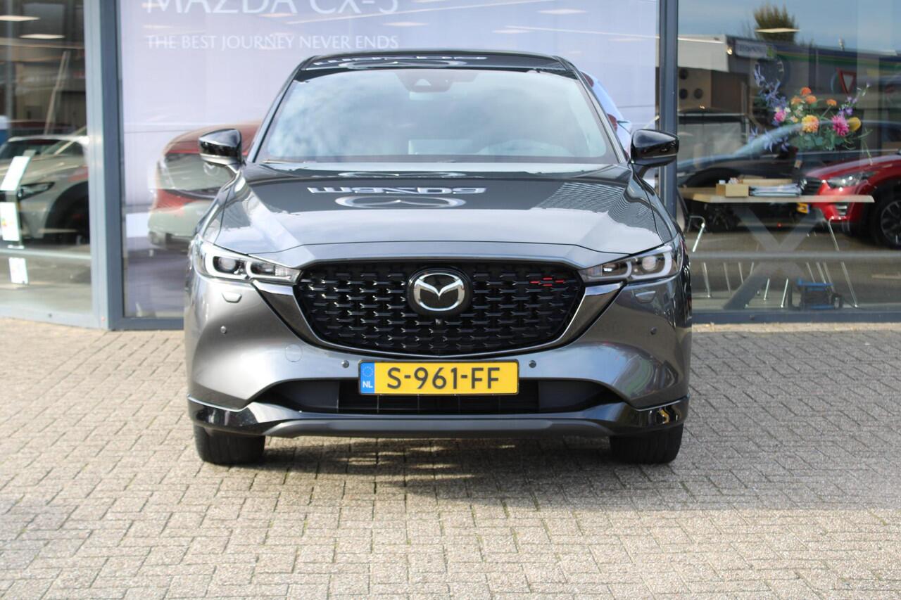 Mazda CX-5 2.0 SkyActiv-G 165 Homura Limited , Automaat, Half Leder, Navi, Clima, Adap.Cruise, 360 Camera, Stoel/Stuurverwarming, Apple Carplay, Android Auto, PDC, HUD, LMV 19 Inch, LKA
