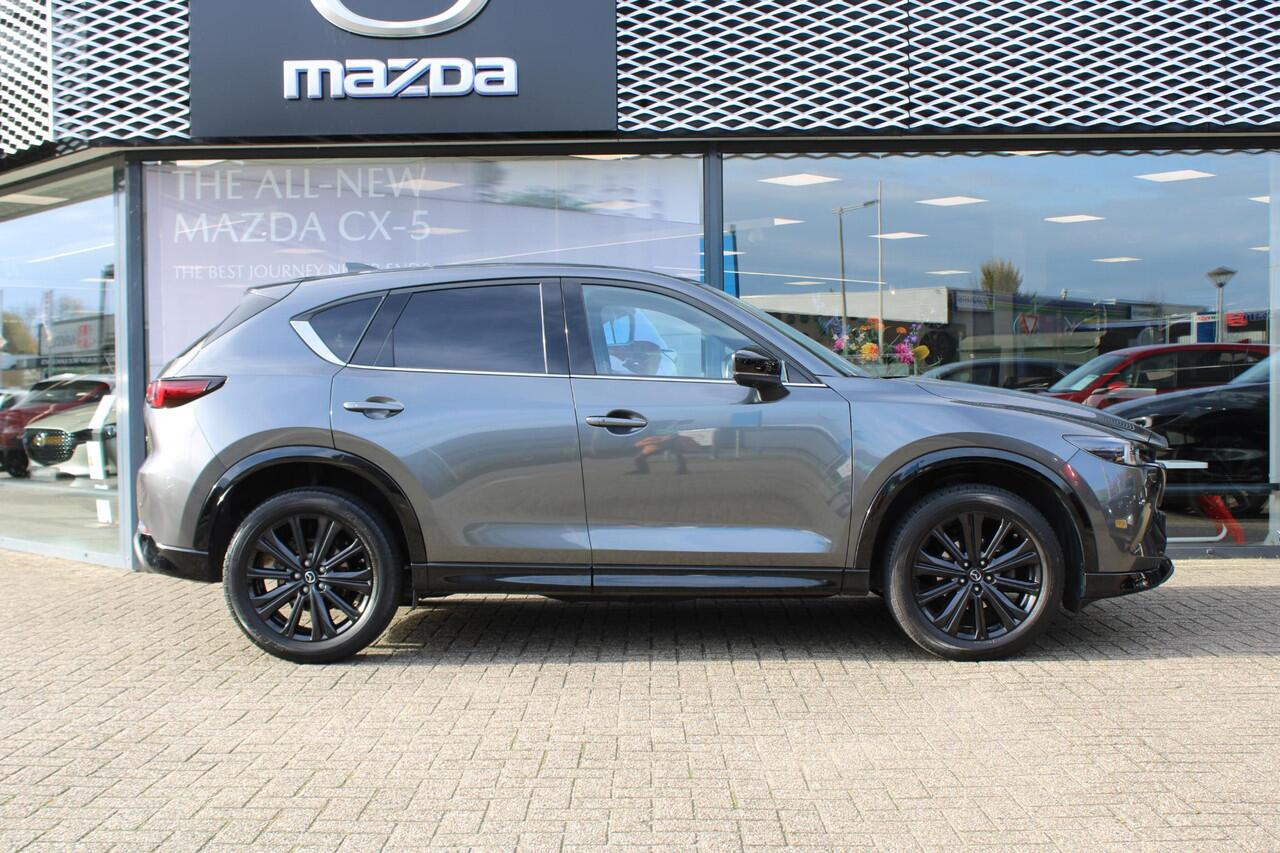 Mazda CX-5 2.0 SkyActiv-G 165 Homura Limited , Automaat, Half Leder, Navi, Clima, Adap.Cruise, 360 Camera, Stoel/Stuurverwarming, Apple Carplay, Android Auto, PDC, HUD, LMV 19 Inch, LKA