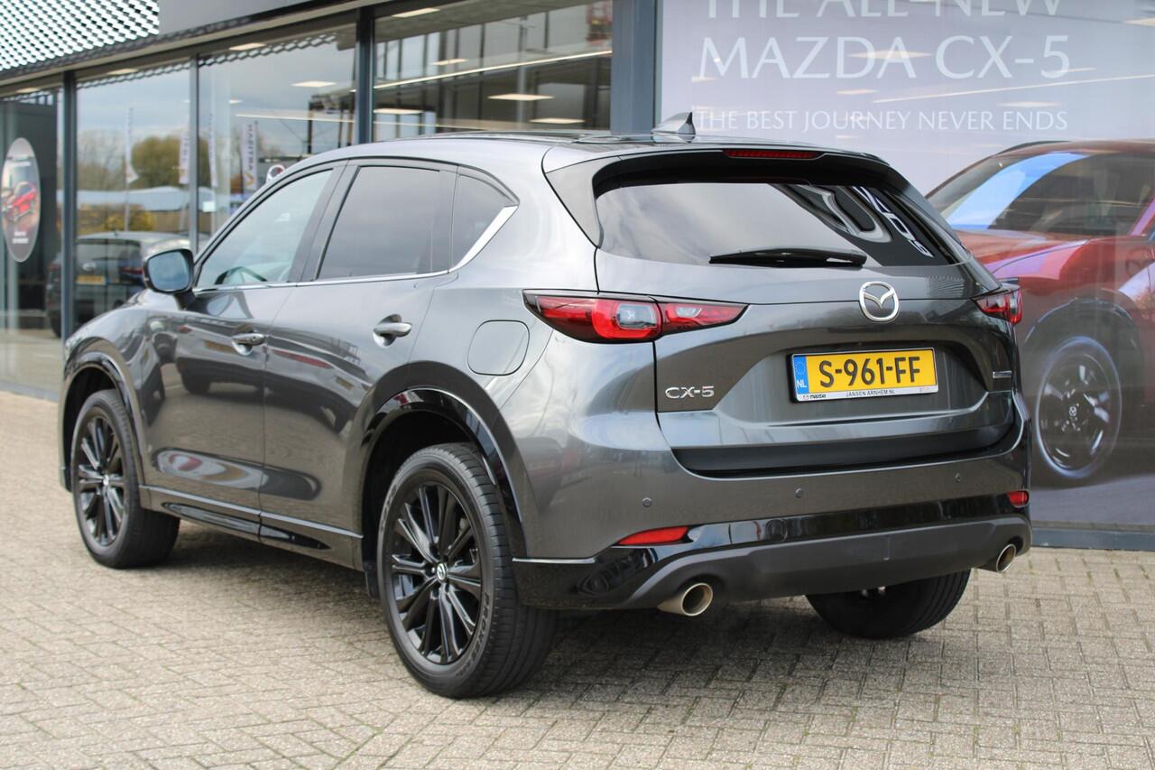 Mazda CX-5 2.0 SkyActiv-G 165 Homura Limited , Automaat, Half Leder, Navi, Clima, Adap.Cruise, 360 Camera, Stoel/Stuurverwarming, Apple Carplay, Android Auto, PDC, HUD, LMV 19 Inch, LKA