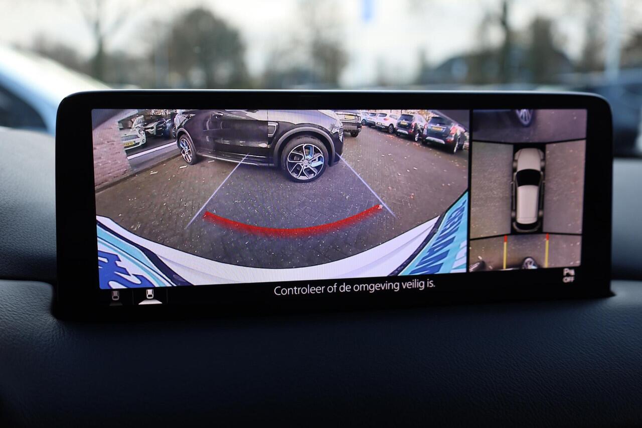 Mazda CX-5 2.0 e-SkyActiv-G M Hybrid 165 Newground HUD CARPLAY LEER/ALCANTARA 360-CAMERA STOEL/STUURVERW. ELEC.KLEP/STOEL LANE-ASSIST HILL-HOLD KEYLESS CRUISE CLIMA DAB 2XPDC 19''LMV