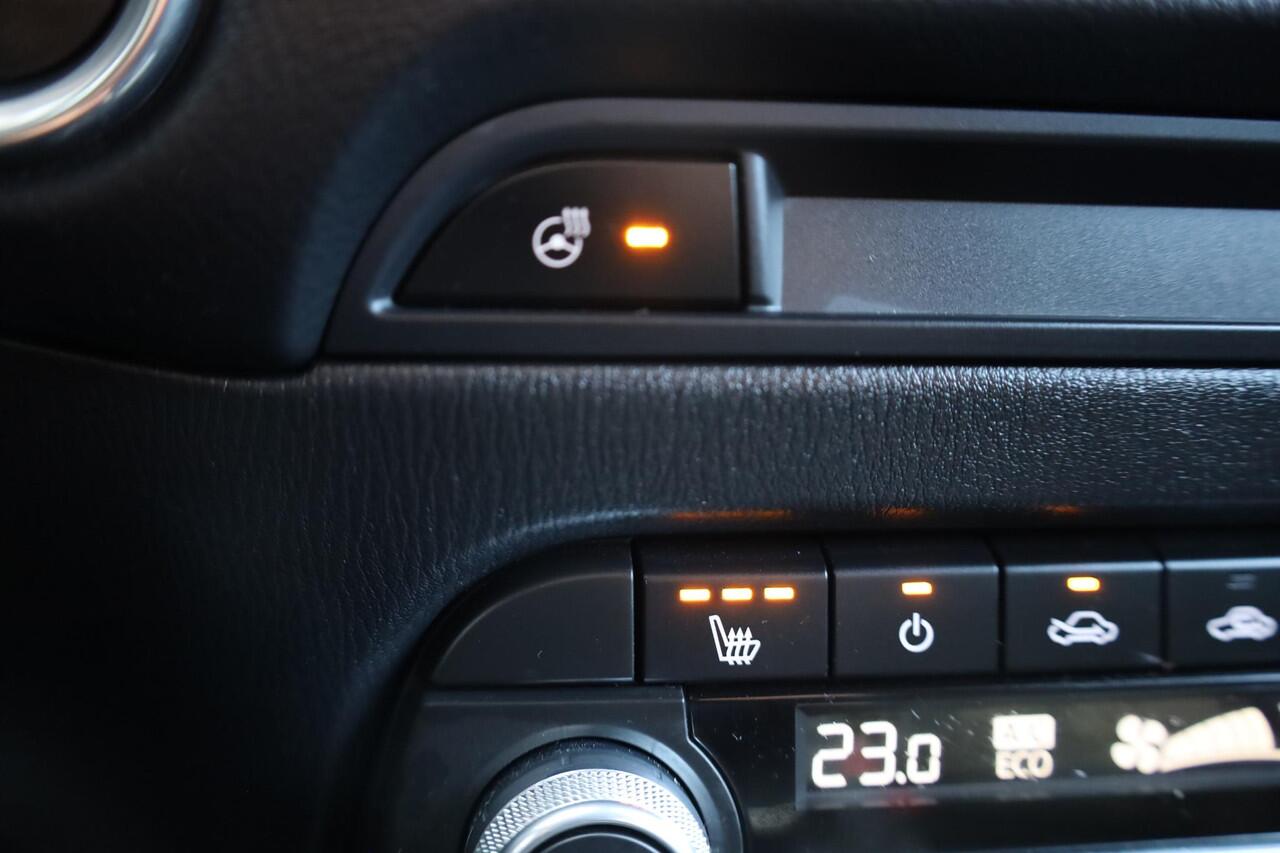 Mazda CX-5 2.0 e-SkyActiv-G M Hybrid 165 Newground HUD CARPLAY LEER/ALCANTARA 360-CAMERA STOEL/STUURVERW. ELEC.KLEP/STOEL LANE-ASSIST HILL-HOLD KEYLESS CRUISE CLIMA DAB 2XPDC 19''LMV