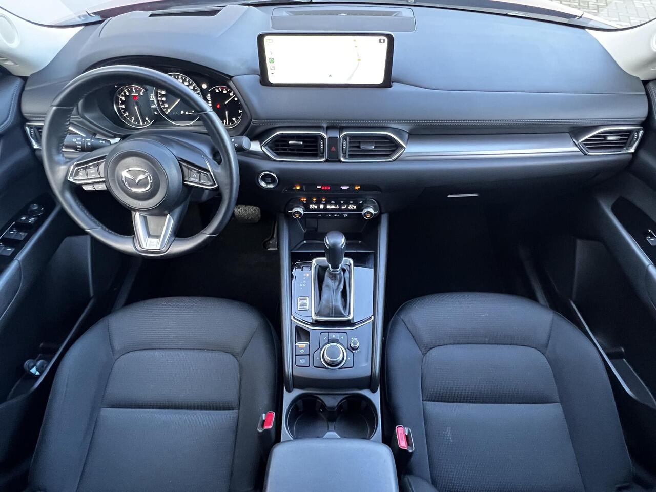 Mazda CX-5 2.0 e-SkyActiv-G M Hybrid 165 Advantage / Fabrieksgarantie tot 07-2026 / Trekhaak (2000KG) / Navigatie / Camera 360° / HUD / Elektrische klep / Apple Carplay Android / 19" wielen + All Season banden /