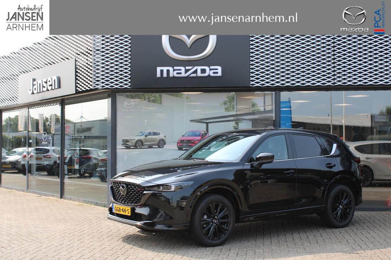 Mazda CX-5 2.0 e-SkyActiv-G M Hybrid 165 Homura , Demovoordeel ¤ 3.000-, Navi, Adap.Cruise, Clima, Leder, Apple Carplay, 360 Camera, PDC, HUD, Stoelverwarming/ventilatie, 19" LMV, Elek.Achterklep