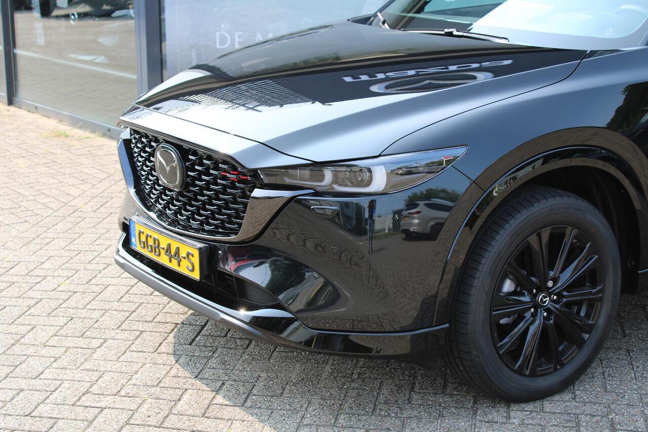 Mazda CX-5 2.0 e-SkyActiv-G M Hybrid 165 Homura , Demovoordeel ¤ 3.000-, Navi, Adap.Cruise, Clima, Leder, Apple Carplay, 360 Camera, PDC, HUD, Stoelverwarming/ventilatie, 19" LMV, Elek.Achterklep