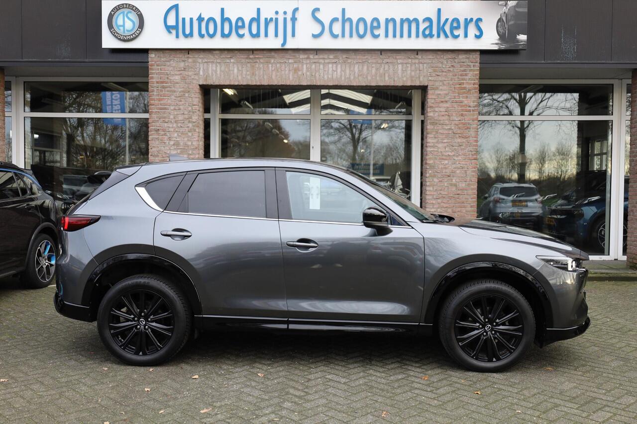 Mazda CX-5 2.0 e-SkyActiv-G M Hybrid 165 Homura 360-CAMERA STOELKOELING STUURVERW. 4xSTOELVERW. HUD/ADD LEER MEMORY BOSE CARPLAY DAB NAVI ELEK.LAADKLEP 19"LMV 2xKEYLESS ENZ!
