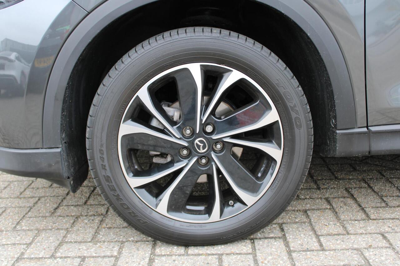 Mazda CX-5 2.0 e-SkyActiv-G M Hybrid 165 Exclusive-Line+Com.P , Automaat, Black Comfort Pack, Leder, Navi, Adap.Cruise, Clima, Apple Carplay, 360 Camera, PDC, HUD, Stuur/Stoelverwarming, 19" LMV