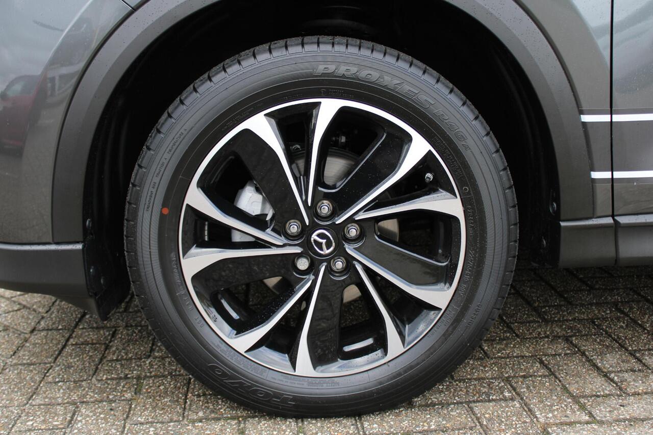 Mazda CX-5 2.0 e-SkyActiv-G M Hybrid 165 Exclusive-Line , Demovoordeel ¤ 9.100,-, Black Comfort Pack, Navi, Adap.Cruise, Clima, Leder, Apple Carplay, 360 Camera, PDC, HUD, Stoelverwarming/ventilatie, 19" LMV