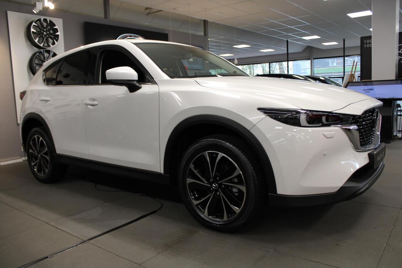 Mazda CX-5 2.0 e-SkyActiv-G M Hybrid 165 Exclusive-Line , Nieuwe Auto, 10 KM, Registratievoordeel ¤ 5.000-, Leder Pack, Adap.Cruise, Navi, Apple Carplay, 360 Camera, PDC, HUD, Stoelverwarming/ventilatie, 19" LMV