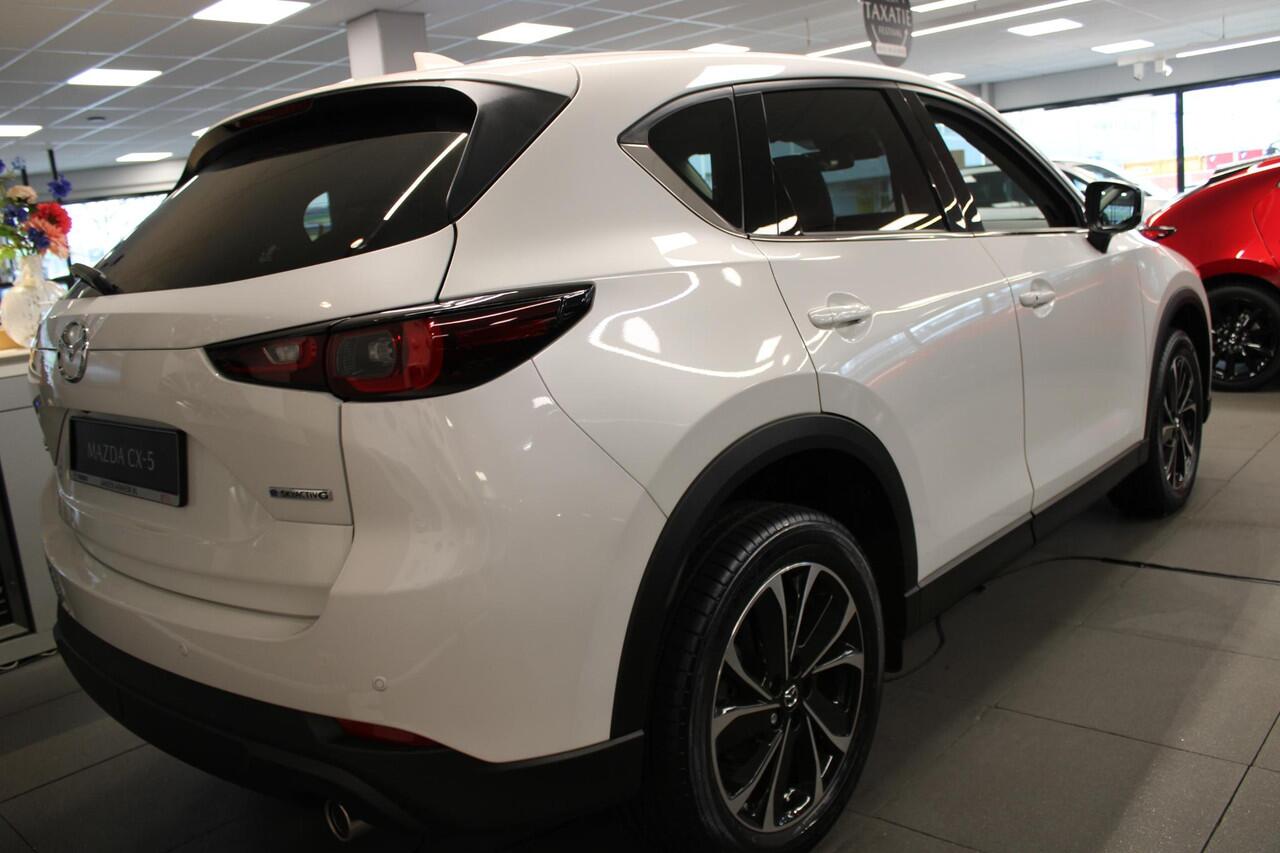 Mazda CX-5 2.0 e-SkyActiv-G M Hybrid 165 Exclusive-Line , Nieuwe Auto, 10 KM, Registratievoordeel ¤ 5.000-, Leder Pack, Adap.Cruise, Navi, Apple Carplay, 360 Camera, PDC, HUD, Stoelverwarming/ventilatie, 19" LMV