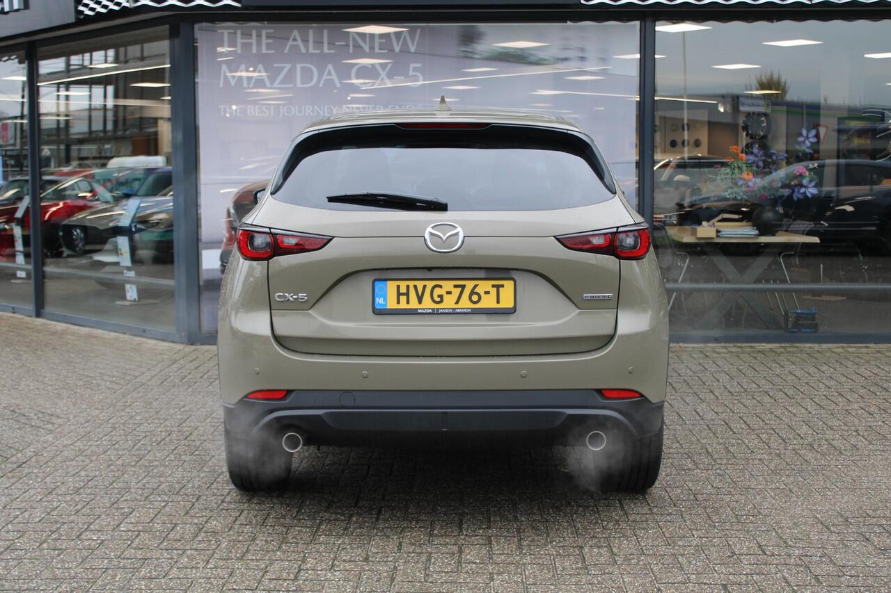 Mazda CX-5 2.0 e-SkyActiv-G M Hybrid 165 Exclusive-Line , Demovoordeel ¤ 8.890-, Leder Pack, Adap.Cruise, Navi, Apple Carplay, 360 Camera, PDC, HUD, Stoelverwarming/ventilatie, 19" LMV
