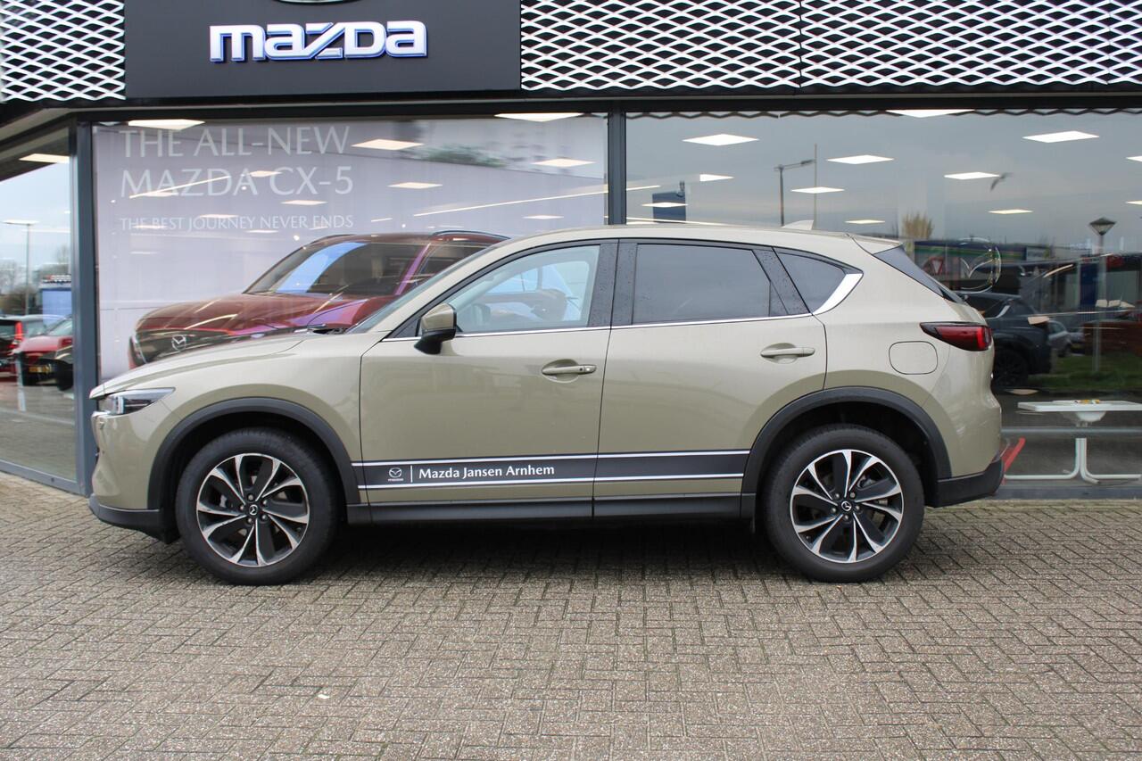 Mazda CX-5 2.0 e-SkyActiv-G M Hybrid 165 Exclusive-Line , Demovoordeel ¤ 8.890-, Leder Pack, Adap.Cruise, Navi, Apple Carplay, 360 Camera, PDC, HUD, Stoelverwarming/ventilatie, 19" LMV