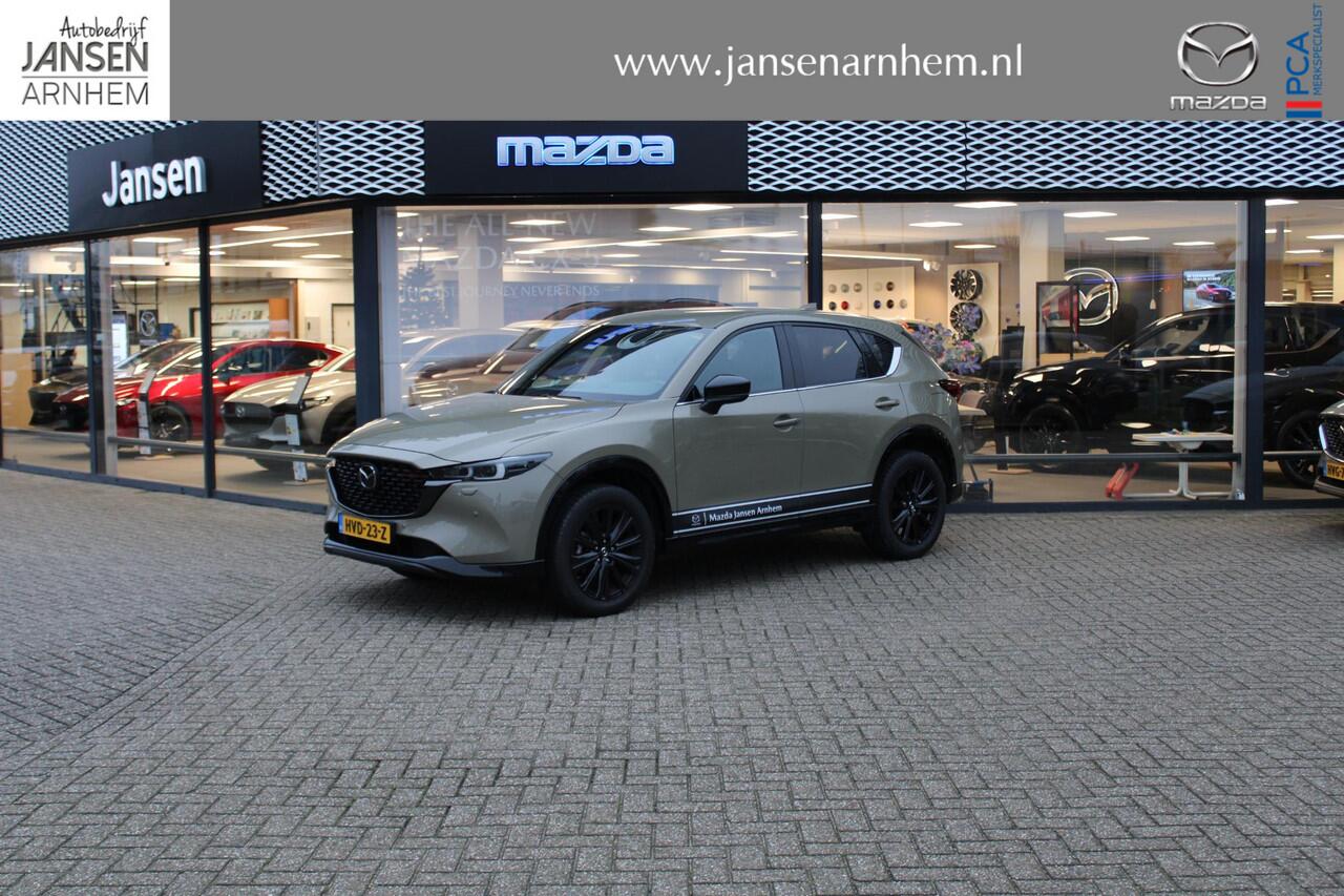 Mazda CX-5 2.0 e-SkyActiv-G M Hybrid 165 Homura , Demovoordeel ¤ 9.340-, Leder Pack, Adap.Cruise, Navi, Apple Carplay, 360 Camera, PDC, HUD, Stoelverwarming/ventilatie, 19" LMV
