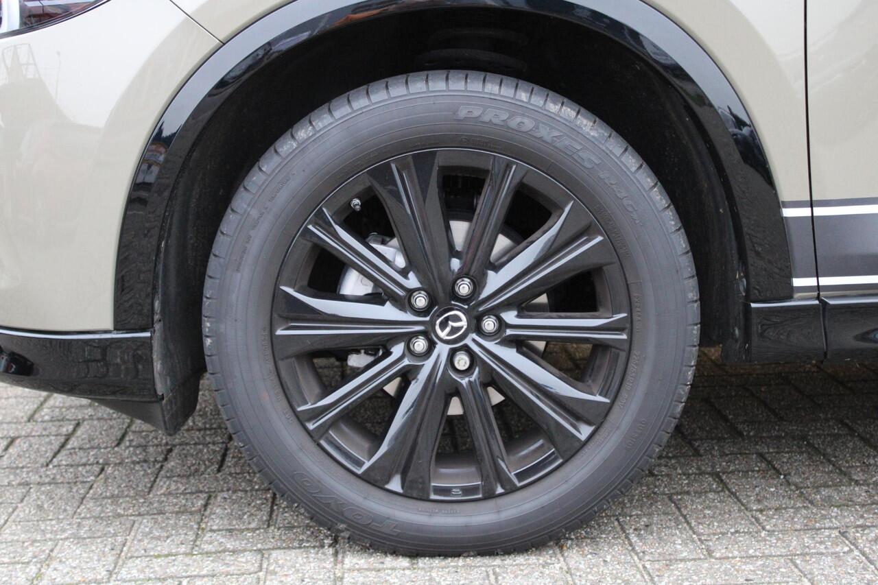 Mazda CX-5 2.0 e-SkyActiv-G M Hybrid 165 Homura , Demovoordeel ¤ 9.340-, Leder Pack, Adap.Cruise, Navi, Apple Carplay, 360 Camera, PDC, HUD, Stoelverwarming/ventilatie, 19" LMV
