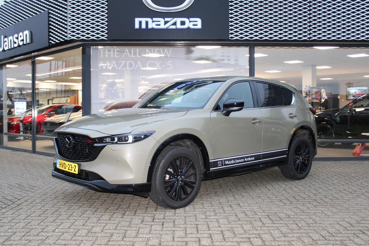 Mazda CX-5 2.0 e-SkyActiv-G M Hybrid 165 Homura , Demovoordeel ¤ 9.340-, Leder Pack, Adap.Cruise, Navi, Apple Carplay, 360 Camera, PDC, HUD, Stoelverwarming/ventilatie, 19" LMV