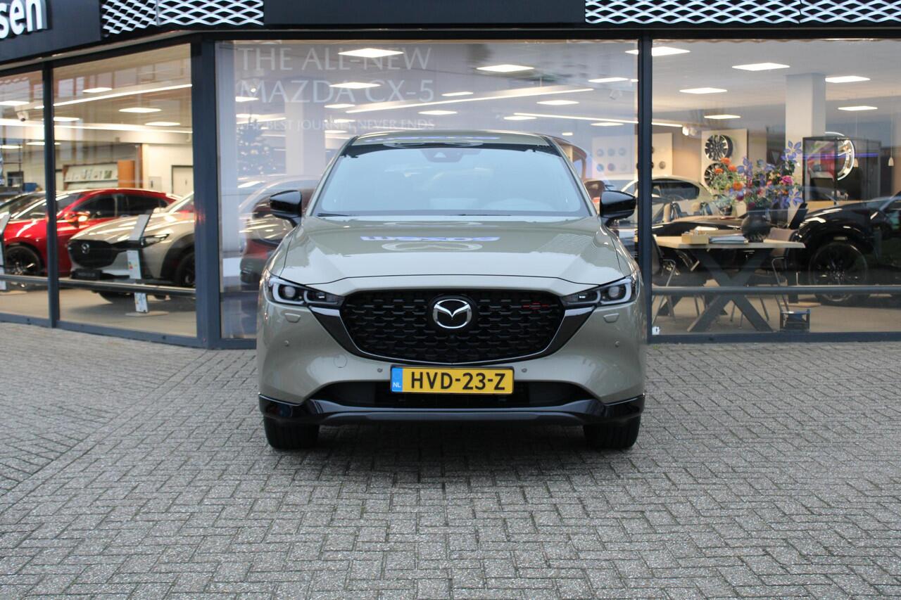 Mazda CX-5 2.0 e-SkyActiv-G M Hybrid 165 Homura , Demovoordeel ¤ 9.340-, Leder Pack, Adap.Cruise, Navi, Apple Carplay, 360 Camera, PDC, HUD, Stoelverwarming/ventilatie, 19" LMV