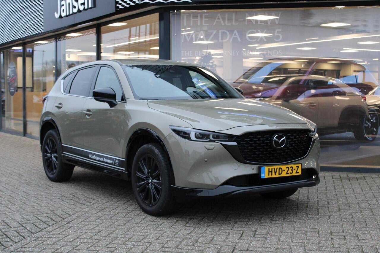 Mazda CX-5 2.0 e-SkyActiv-G M Hybrid 165 Homura , Demovoordeel ¤ 9.340-, Leder Pack, Adap.Cruise, Navi, Apple Carplay, 360 Camera, PDC, HUD, Stoelverwarming/ventilatie, 19" LMV