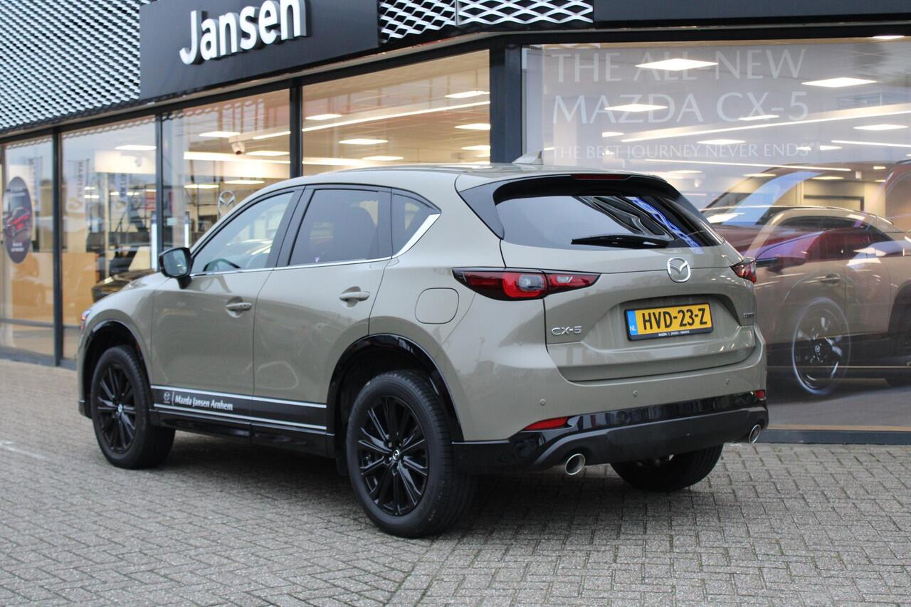 Mazda CX-5 2.0 e-SkyActiv-G M Hybrid 165 Homura , Demovoordeel ¤ 9.340-, Leder Pack, Adap.Cruise, Navi, Apple Carplay, 360 Camera, PDC, HUD, Stoelverwarming/ventilatie, 19" LMV