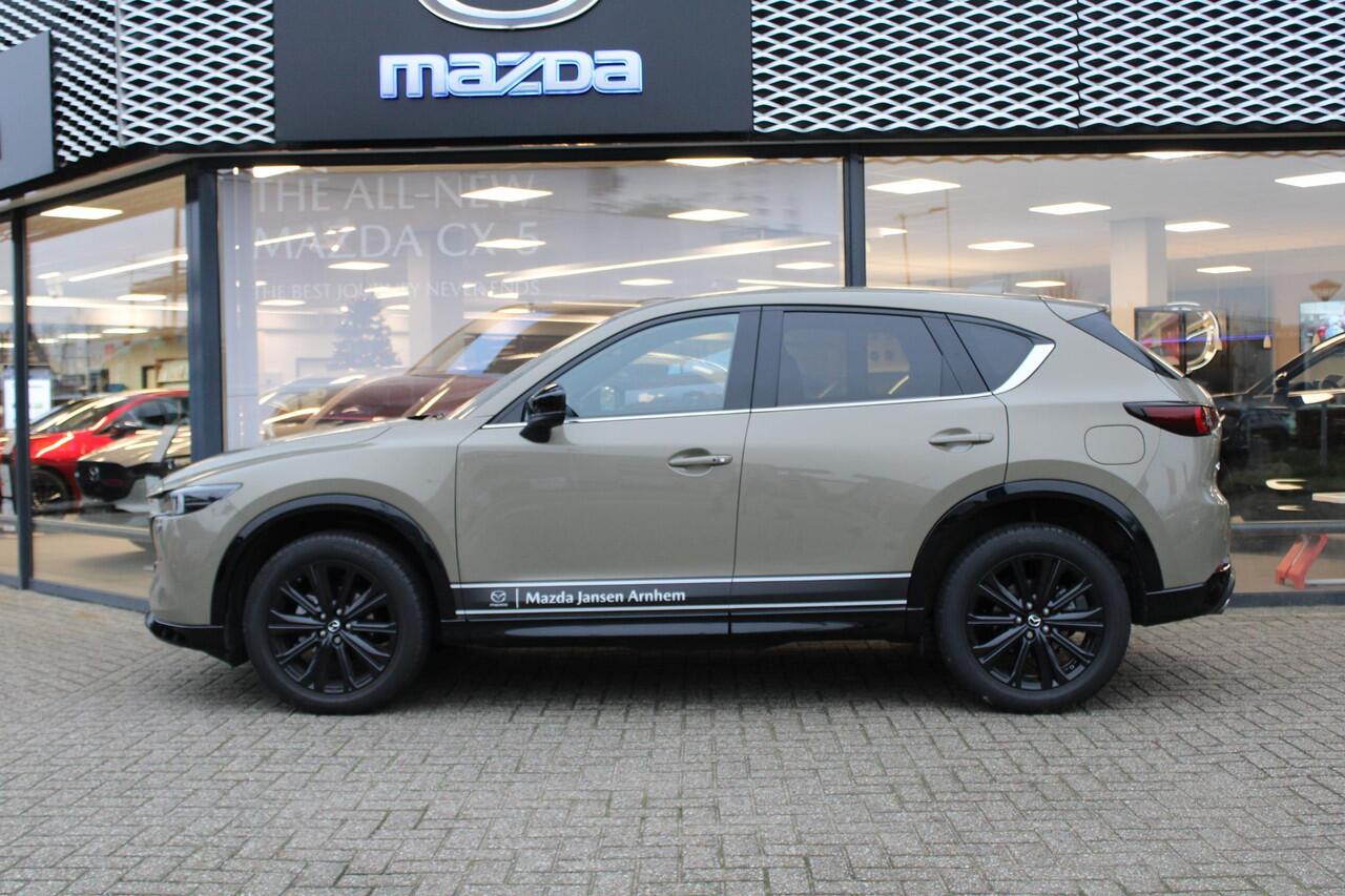 Mazda CX-5 2.0 e-SkyActiv-G M Hybrid 165 Homura , Demovoordeel ¤ 9.340-, Leder Pack, Adap.Cruise, Navi, Apple Carplay, 360 Camera, PDC, HUD, Stoelverwarming/ventilatie, 19" LMV