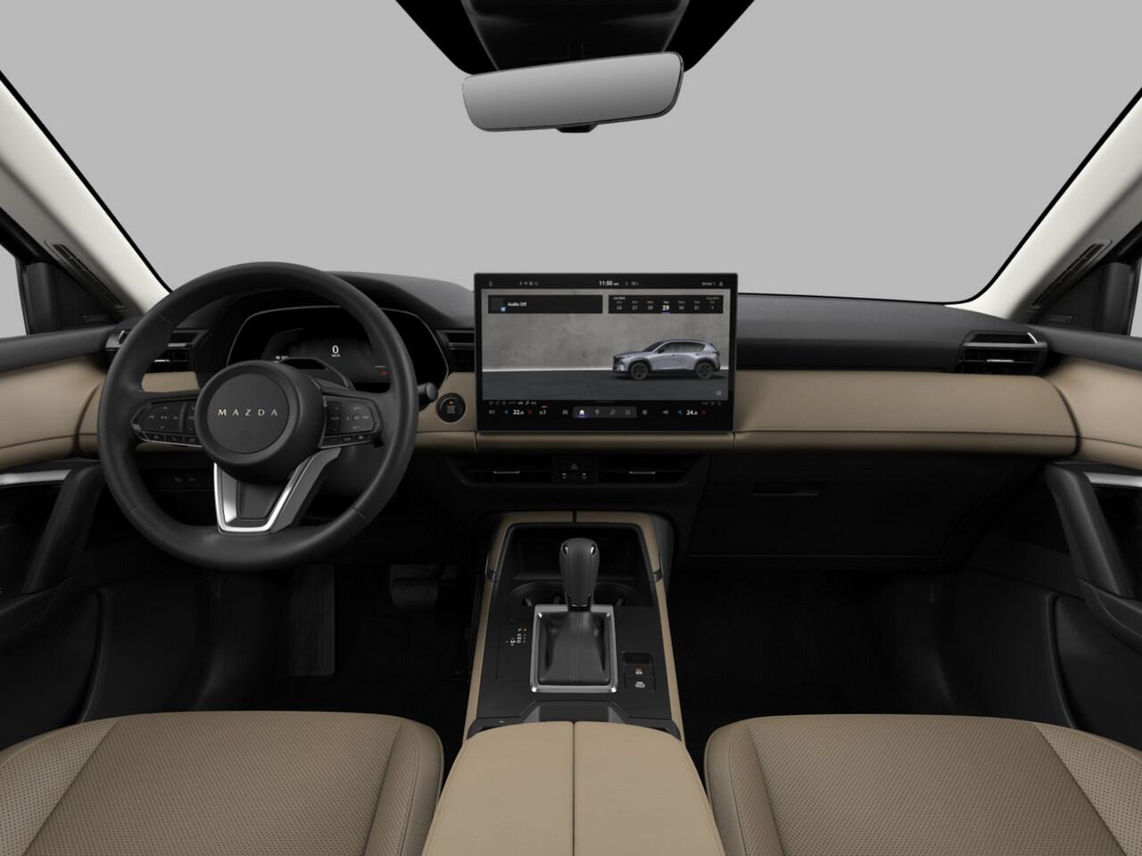 Mazda CX-5 2.5 E-SKYACTIV G 141 M HYBRID Homura | Voorraad auto leverbaar mei 2026 | Panorama dak | Tan kleur interieur | Bose | Elektrische achterklep | Stoelgeheugen |