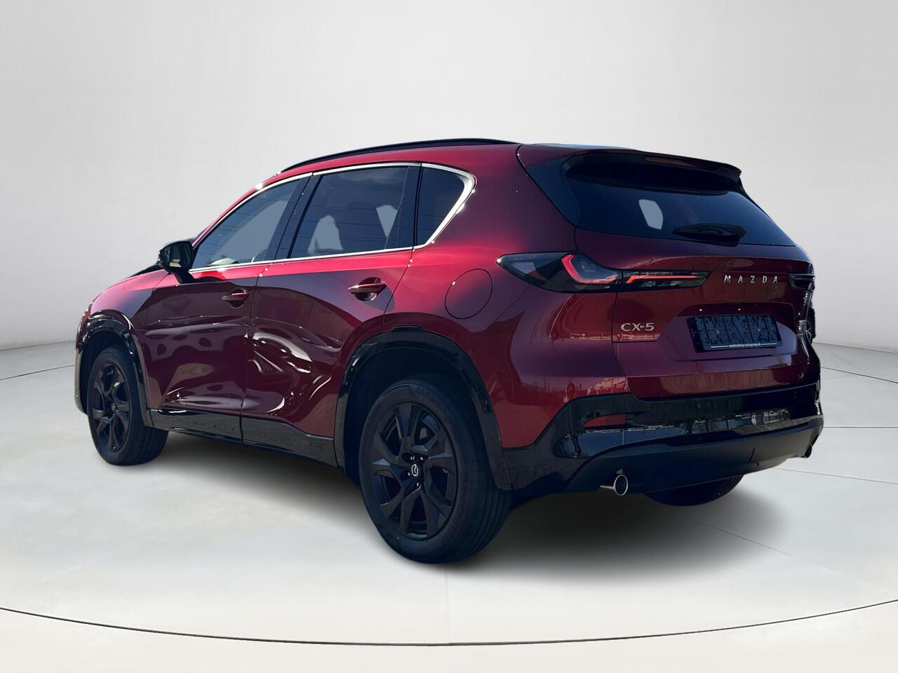 Mazda CX-5 2.5 E-SKYACTIV G 141 M HYBRID Homura | DEMO | elektrisch wegklapbare trekhaak | Panoramisch Schuif/Kantel Dak | Aeropack | Stoelverwarming/Verkoeling | Stuurverwarming | Google Build-In | 360* Camera | BOSE-Premium Audio |
