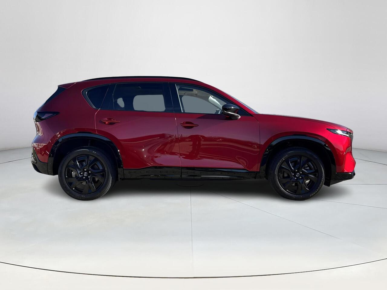 Mazda CX-5 2.5 E-SKYACTIV G 141 M HYBRID Homura | DEMO | elektrisch wegklapbare trekhaak | Panoramisch Schuif/Kantel Dak | Aeropack | Stoelverwarming/Verkoeling | Stuurverwarming | Google Build-In | 360* Camera | BOSE-Premium Audio |