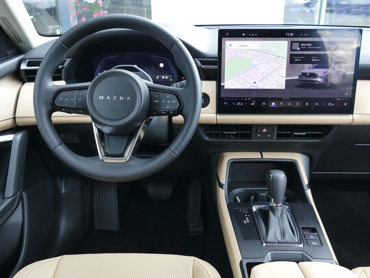 Mazda CX-5 2.5 E-SKYACTIV G 141 M HYBRID Homura | Google Build-In | Tan Leder | Voorraad | RIJKLAARPRIJS!