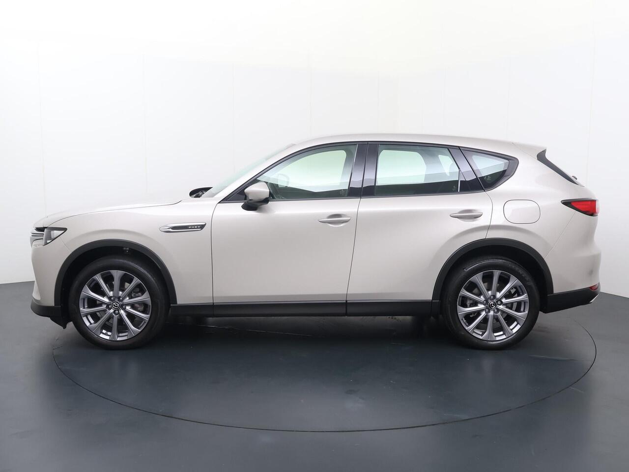 Mazda CX-60 2.5 e-SkyActiv PHEV Exclusive-Line | 328 PK | Automaat | Digitale Cockpit | Automatische verlichting | Led-licht | Flippers | Cruise control | Speedlimiter | Achteruitrijcamera | PDC voor & achter | Auto