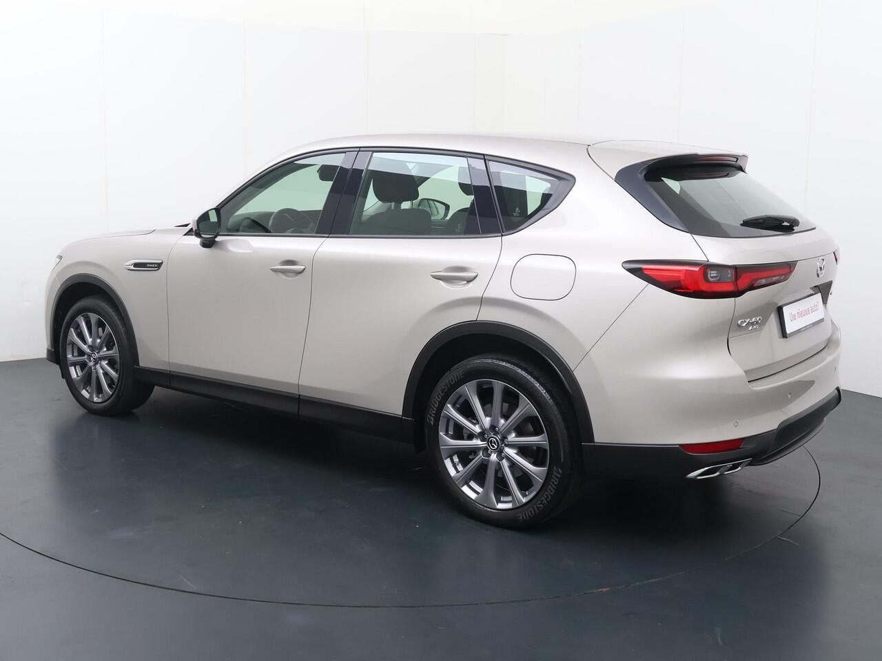 Mazda CX-60 2.5 e-SkyActiv PHEV Exclusive-Line | 328 PK | Automaat | Digitale Cockpit | Automatische verlichting | Led-licht | Flippers | Cruise control | Speedlimiter | Achteruitrijcamera | PDC voor & achter | Auto