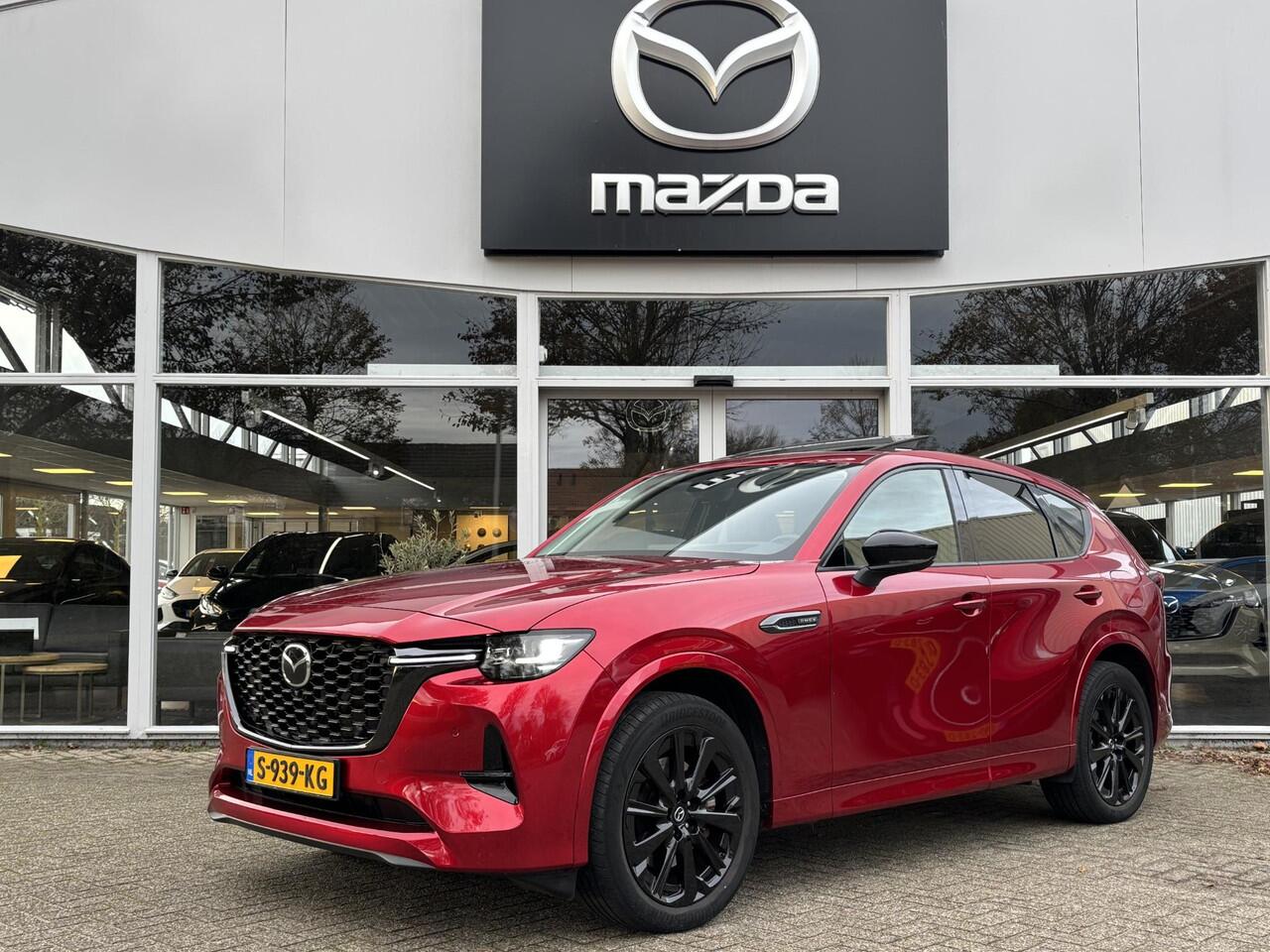 Mazda CX-60 2.5 e-SkyActiv PHEV Homura NL-Auto, 1e Eig. Dealer Ondh., Pano.Dak., Navigatie, Apple Carplay/ Android Auto, Trekhaak, Electr. A.Klep, Cruise Controle, Leer, Stoel verw.