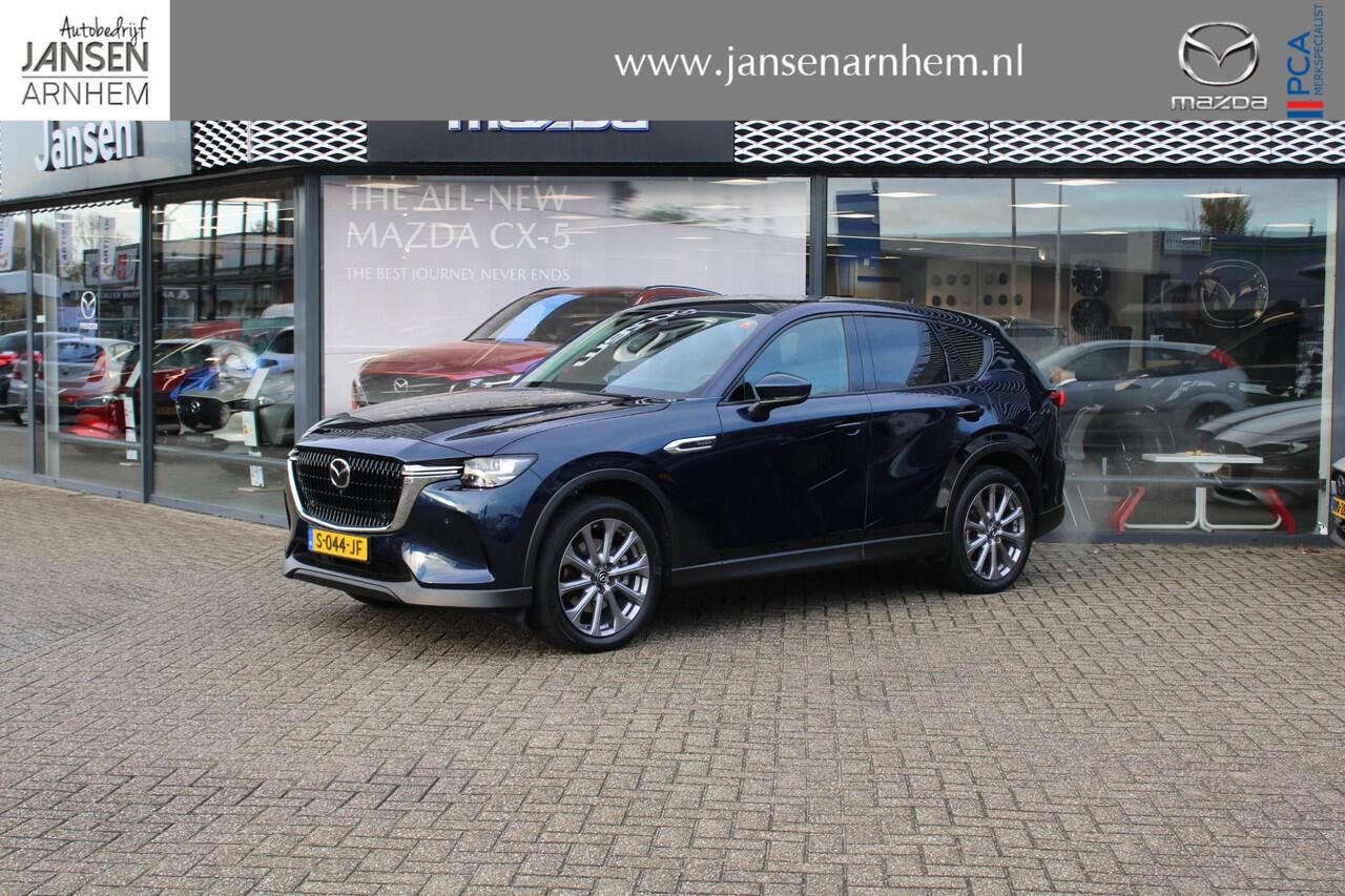 Mazda CX-60 2.5 e-SkyActiv PHEV Exclusive-Line , Automaat, Trekhaak, CS Pack, DA Pack, C Pack, Leder, 360 Camera, Adap. Cruise, Bose, Clima, HUD, Stoel/Stuurverwarming, Navi, Apple Carplay, Android Auto, PDC LKA, LMV 20 Inch