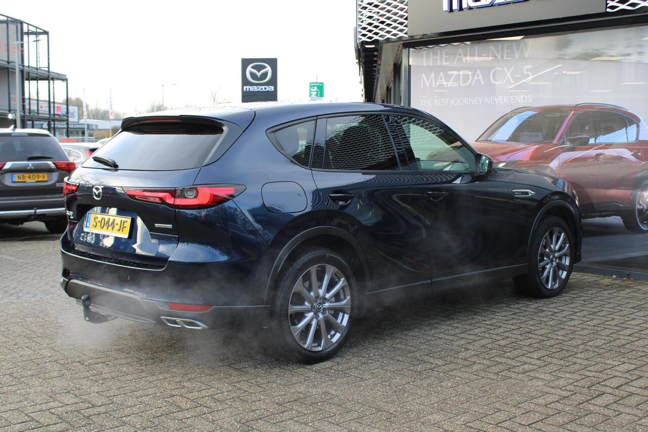 Mazda CX-60 2.5 e-SkyActiv PHEV Exclusive-Line , Automaat, Trekhaak, CS Pack, DA Pack, C Pack, Leder, 360 Camera, Adap. Cruise, Bose, Clima, HUD, Stoel/Stuurverwarming, Navi, Apple Carplay, Android Auto, PDC LKA, LMV 20 Inch