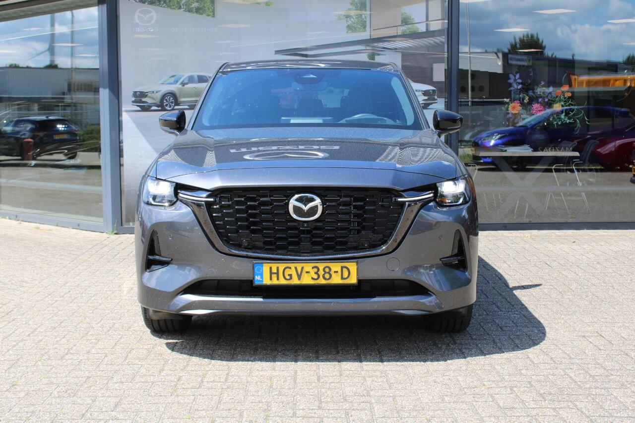 Mazda CX-60 2.5 e-SkyActiv PHEV Homura Business Edition , Demovoordeel ¤ 8.690,-, Klasse 3 Alarm, CS Pack, DA Pack, Leder, 360 Camera, Bose, Adap Cruise, LMV 20 Inch