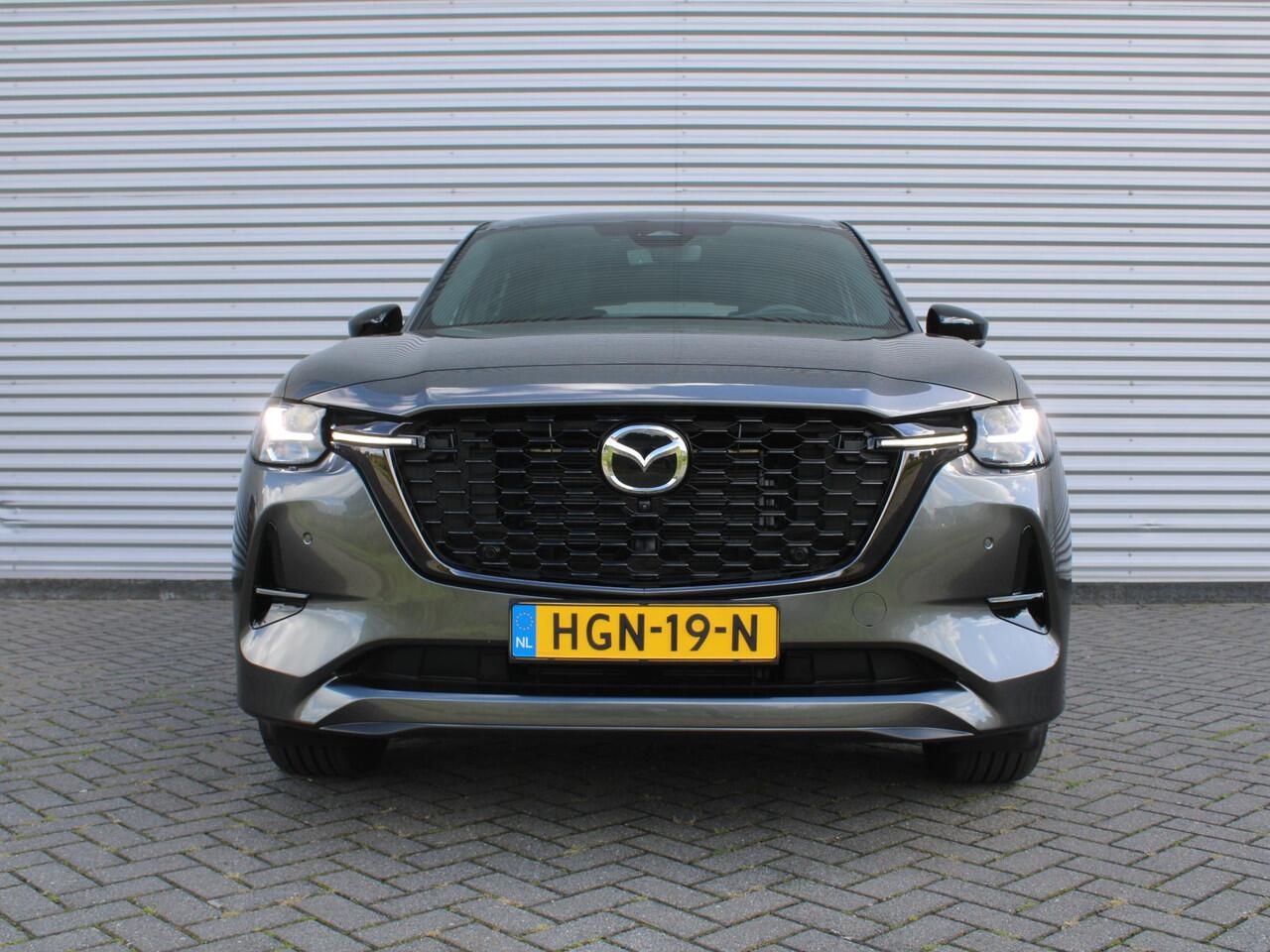Mazda CX-60 2.5 e-SkyActiv PHEV Homura Plus | Stuur-/stoelverwarming+ventilatie | Schuifdak | Leer | HUD | Elek. stuur-/stoelverstelling | Camera rondom | 20" LM |
