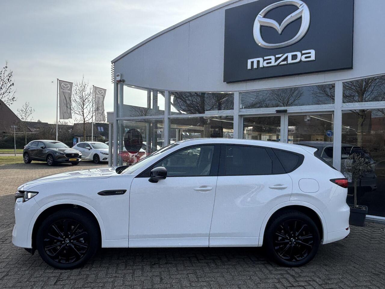 Mazda CX-60 2.5 e-SkyActiv PHEV Homura NL-Auto, 1e Eig.,Trekhaak, Navigatie, Apple Carplay / Android Auto, Getint glas achter, A. Rij-Camera, Cruise control ad. Leer, Head-up, Stoelverw.+ geheugen, Stuurverw.