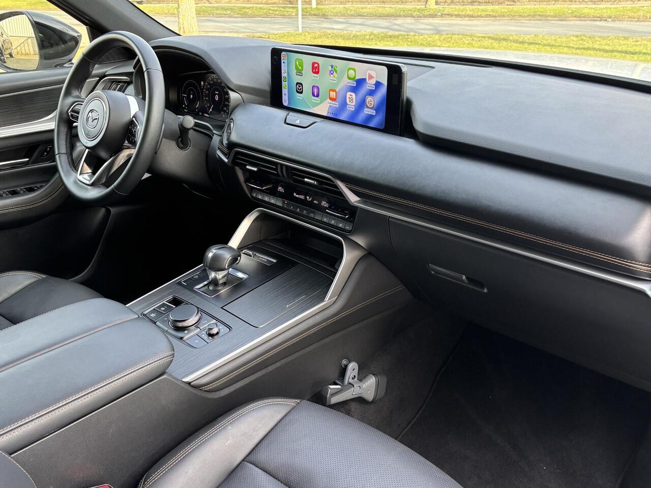 Mazda CX-60 2.5 e-SkyActiv PHEV Homura NL-Auto, 1e Eig.,Trekhaak, Navigatie, Apple Carplay / Android Auto, Getint glas achter, A. Rij-Camera, Cruise control ad. Leer, Head-up, Stoelverw.+ geheugen, Stuurverw.