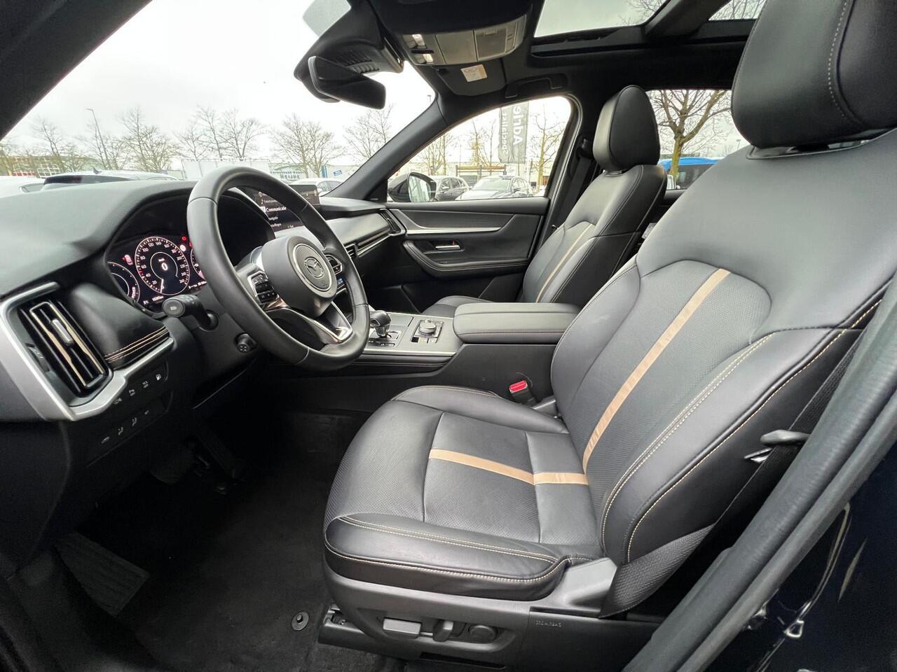 Mazda CX-60 2.5 e-SkyActiv PHEV Homura Plus AUTOMAAT | PLUG-IN HYBRID | MEEST LUXE UITVOERING | PANORAMADAK | 2500kg TREKGEWICHT | AWD | 327pk | 6JR GARANTIE 5/2031 |